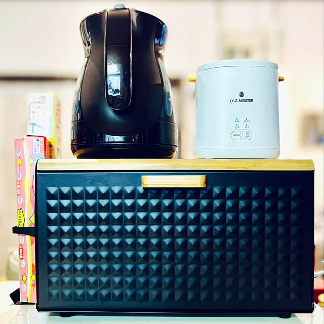 T-falケトル,エッグマイスター,ブレッドケース,雑貨,カフェ風,100均,Kitchen Pochitaroの部屋