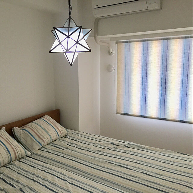Bedroom,ロールスクリーン,カーテン,寝室,照明,unico syu821の部屋