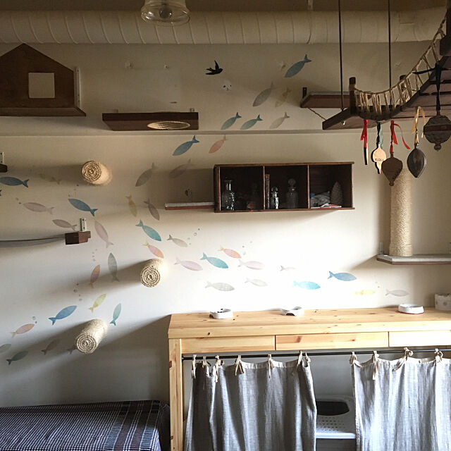 On Walls,ねこインテリア,ねこと暮らす,キャットウォークDIY,DIY blueleafの部屋