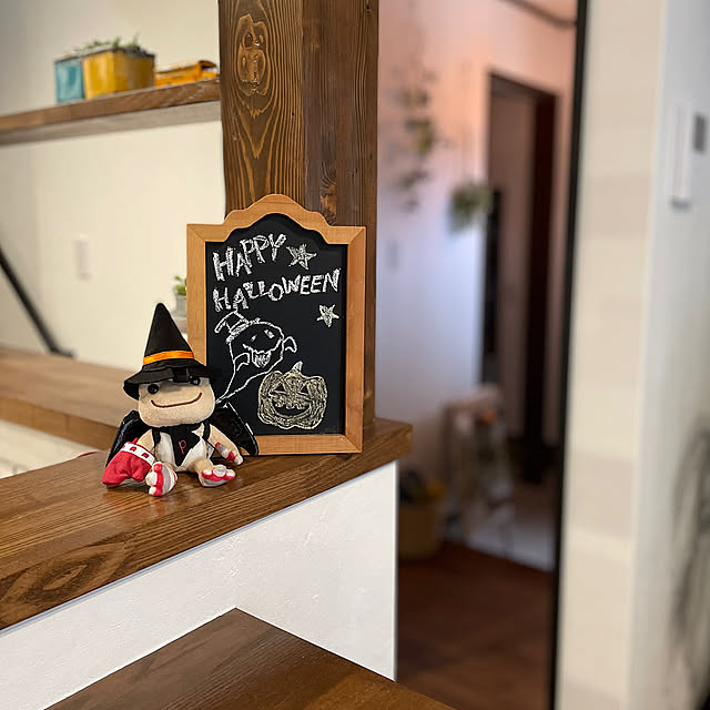 My Shelf,100均,多肉植物,かえる好き,黒板ボード,メニューボード,ハロウィンディスプレイ,ダイソー,ハロウィン,収納,フェイクグリーン,見せる収納,フルリノベーション,雑貨 19pyonの部屋