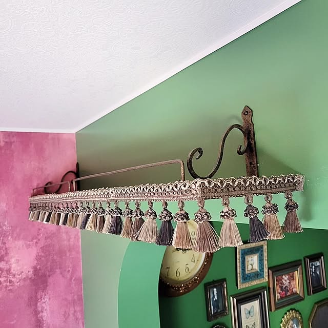 My Shelf,インテリア,収納,DIY,ウォールシェルフ,アーチ壁,ウォールシェルフDIY,タッセルブレード,ジプシーインテリア mimicoの部屋
