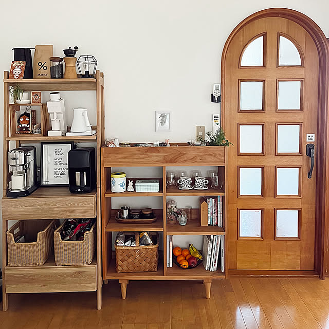 My Shelf,ナチュラルインテリア,コーヒータイム,癒しスペース,おうち時間を楽しむ,ディスプレイコーナー,ていねいな暮らしに憧れて,賃貸暮らし utayukaの部屋