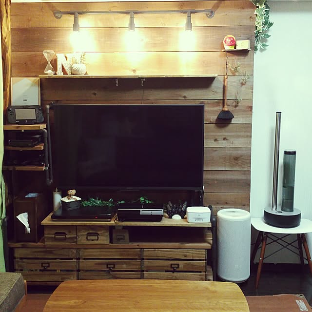 Lounge,DIY,賃貸でも諦めない！,節分,kado,ワトコオイル,フェイクグリーン,DANTON,REDECKER,バルミューダ空気清浄機,無印良品,こどもと暮らす。,カジタノ harutsukinの部屋
