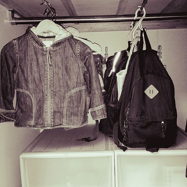 My Shelf,クローゼット,アイディア,子供の服,スッキリ収納,突っ張り棒,Daiso toaの部屋