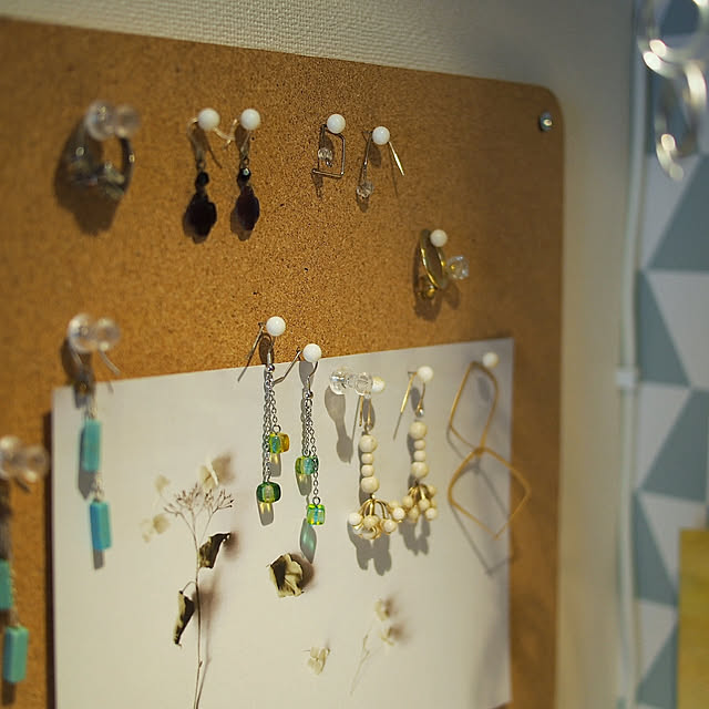 My Desk,アクセサリー収納,無印良品,暮らしを楽しむ,イベント参加,収納アイデア,収納,コルクボード hakoniwaの部屋