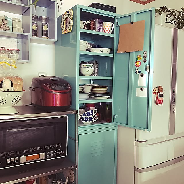 ロッカー,狭いスペースを生かしたい,IKEA,無印良品 ,スヌーピー Megamouthの部屋