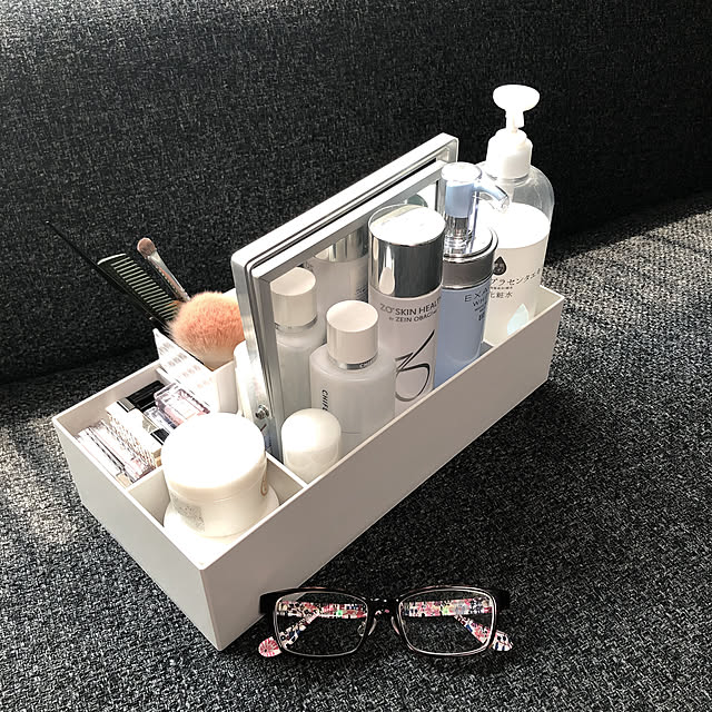 スキンケア収納,100均,ダイソー,無印良品,Bathroom manakumaの部屋
