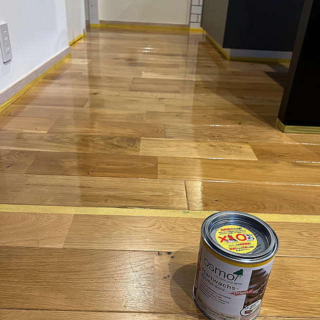 Kitchen,無垢床のお手入れ,オスモカラークリア,オーク無垢床,大掃除,オスモカラーフロアークリアー sachieyの部屋