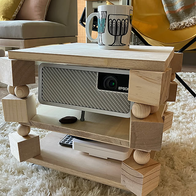 Lounge,ラグ,プロジェクター,Lafuma,DIY greenforestの部屋