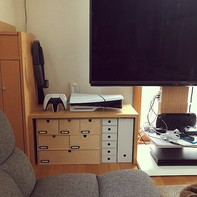 My Shelf,コの字ラック,ファイルボックス,無印良品 収納,Switch,PS5,ゲーム収納,新生活,すっきり暮らしたい CoffeeHouseの部屋