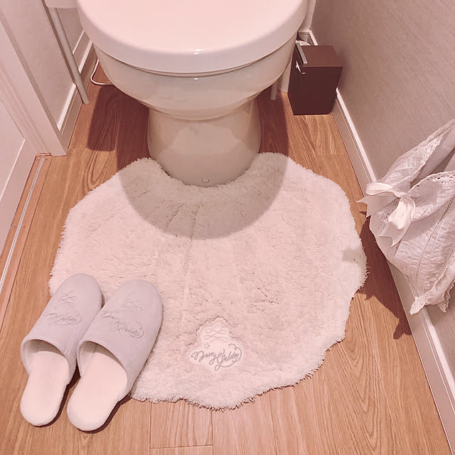 スリッパ,シェル型マット,トイレ,賃貸でも楽しく♪,Bathroom cyamiの部屋