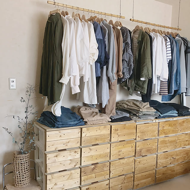 収納,DIY,ニトリ,ドライフラワー,Bedroom hinano1017の部屋