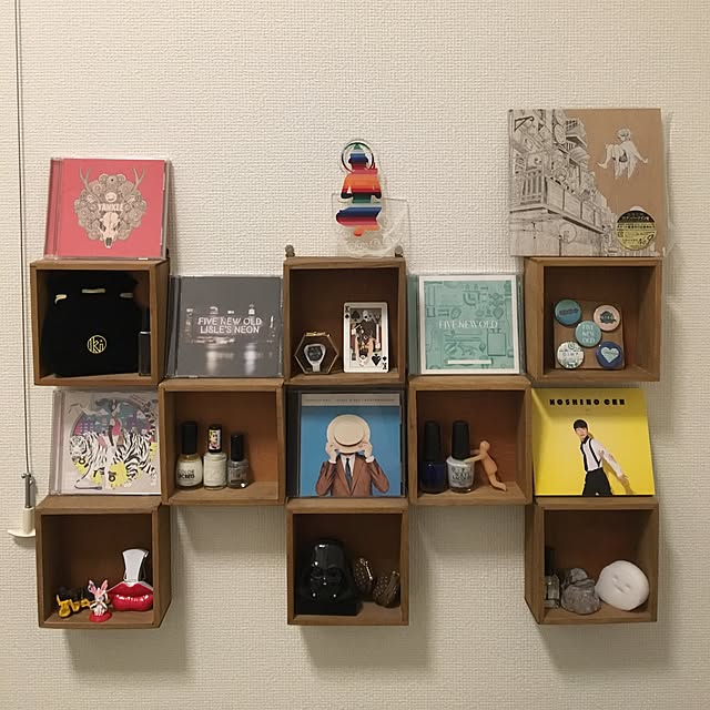 On Walls,CD,100均,一人暮らし,ディスプレイ,ウォールボックス HAJIMEの部屋