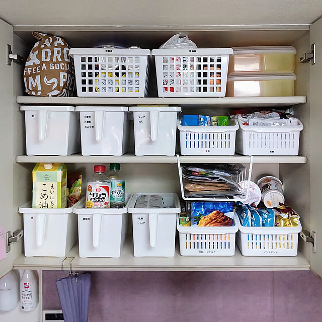 Kitchen,キッチン収納,プチプラ収納,シンプル,セリア,収納ケース,スッキリ収納,2021.12.11,ざっくり収納,吊り戸棚,こどものいる暮らし miwaの部屋