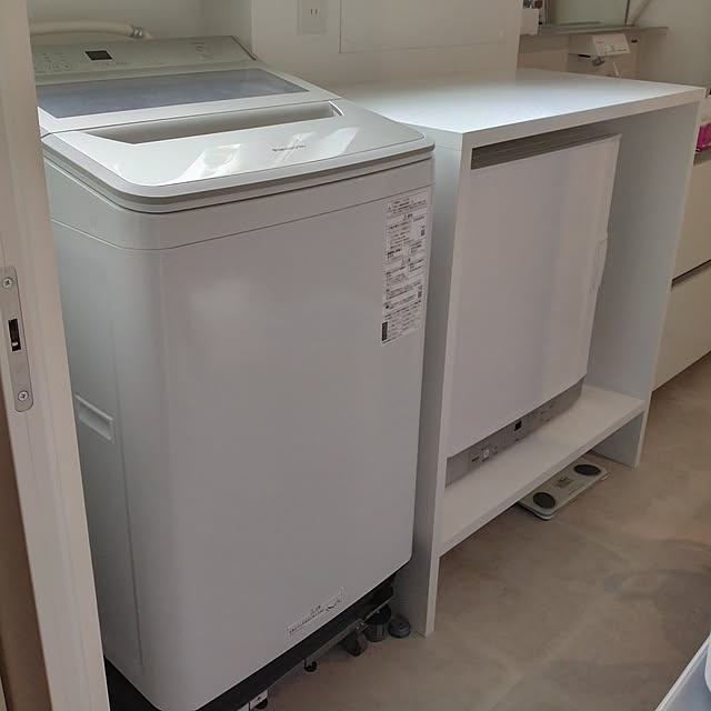 Bathroom,衣類乾燥機,乾太くん,縦型洗濯機,造作棚,洗濯物たたみ台,ホテルライク,リノベーション,老いライフの準備,バリアフリーな暮らし anzuの部屋