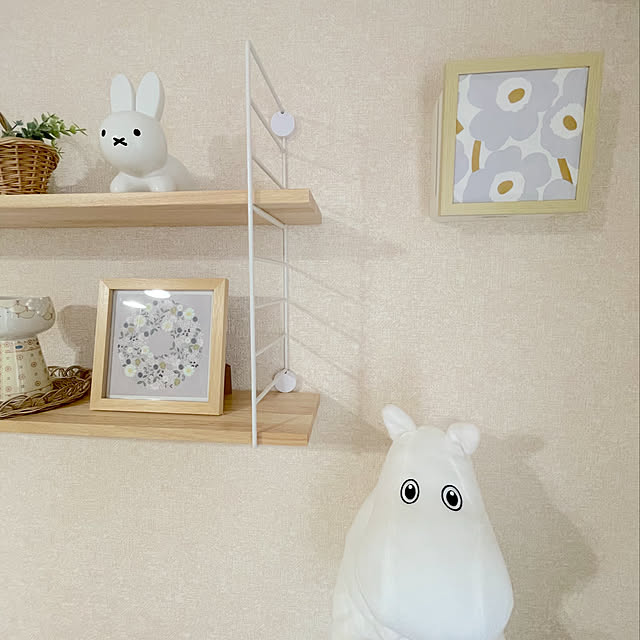 ムーミン,ミッフィー,建売,建売住宅,建売を自分好みに♡,普通の家,建売り一戸建て,身の丈に合った暮らし,マリメッコ,北欧雑貨,北欧デザイン,On Walls,換気口隠し Minoriの部屋