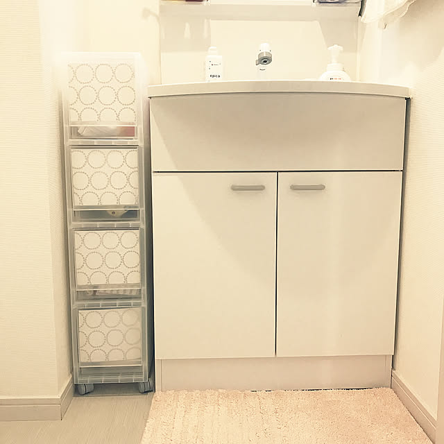 ポリプロピレンケース,目隠し,マスキングテープ,ミナポルホネン,タンバリン,一人暮らし,北欧,ニトリ,無印良品,100均,Bathroom mariの部屋