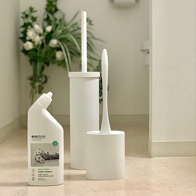 エコストア,トイレクリーナー,ecostore,トイレ用品,トイレ,日用品,1R/1K,インスタ→sns.insta,ホワイトインテリア,賃貸,モノトーンインテリア,一人暮らし,Bathroom SnSの部屋