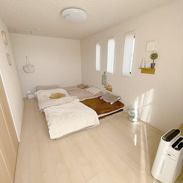 寝室,Bedroom,ニトリ,普通の家,建売り一戸建て,セリア,身の丈に合った暮らし,建売,建売住宅,100均大好き,建売を自分好みに♡,無印 Minoriの部屋