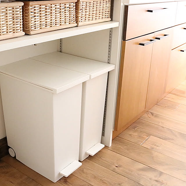 分別ゴミ箱,シンプルナチュラル,小さなパントリー,KEYUCA,ケユカ ゴミ箱,楽天で買ったもの,お買い物マラソン,On Walls moimoiの部屋