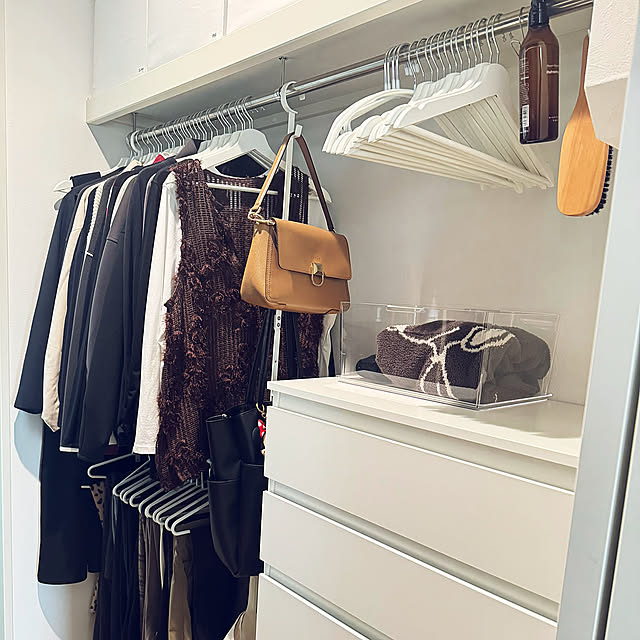 My Shelf,ウォークスルークローゼット,クローゼット収納,IKEA,SANKA,見える収納,透明ケース,スケルトンボックス 0T0Fの部屋