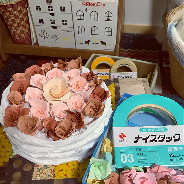 折り紙,ナイスタック,ニチバン,暮らしを楽しむ,両面テープ,DIY,RCの出会いに感謝♡,いつもありがとうございます❤️,手作り,趣味,My Desk chiiyanの部屋