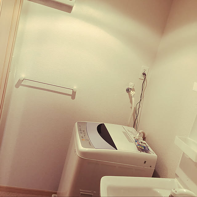 Bathroom,洗濯機まわり,男,一人暮らし,引っ越しは2/8から！ kaikaiの部屋