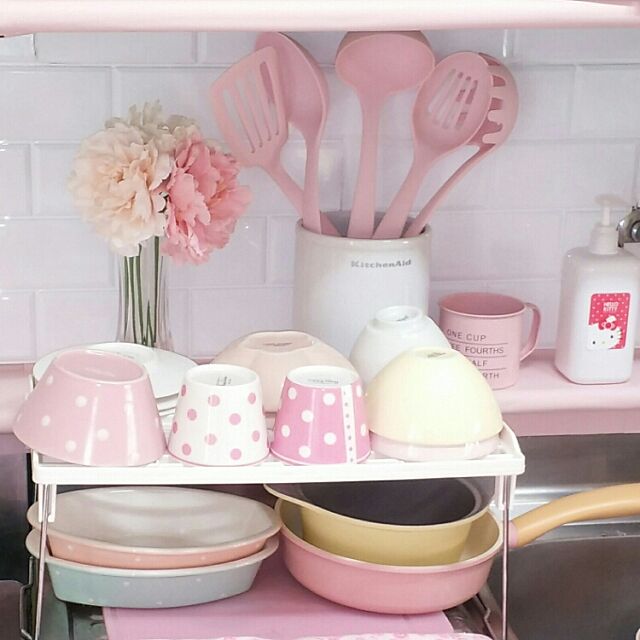 Kitchen,ピンク,パステル,Pink eunmiの部屋