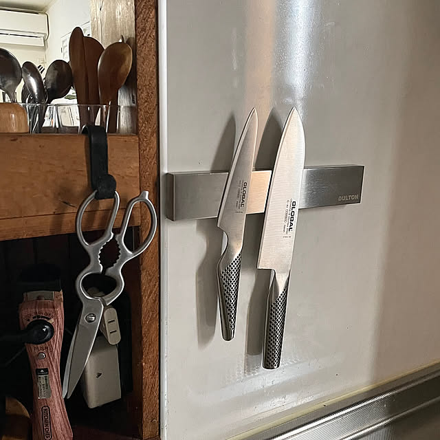 Kitchen,包丁スタンド,収納スペース kuroの部屋