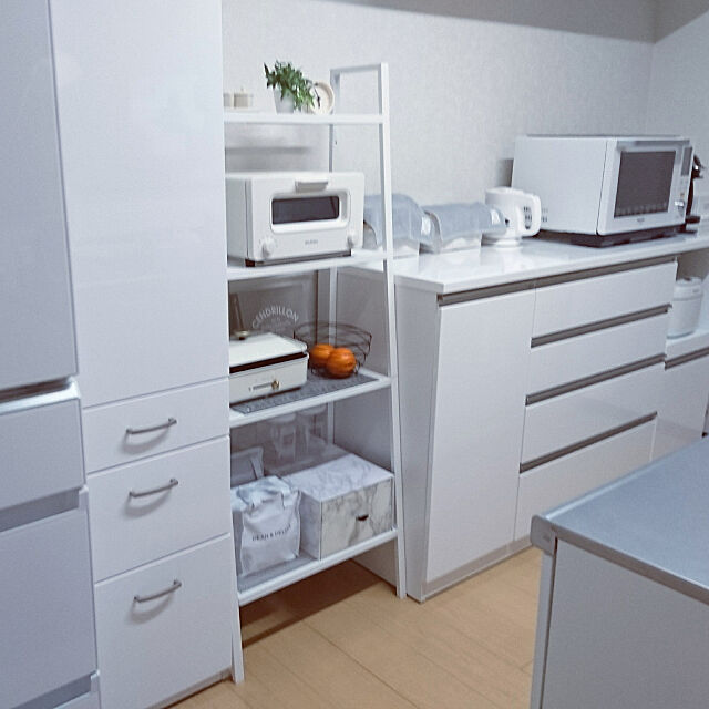 Kitchen,IKEA,ニトリ,キッチンは白,ﾊﾞﾙﾐｭｰﾀﾞトースター myamyaの部屋