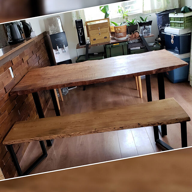 My Desk,テーブル,一枚板テーブル,一枚板ダイニングテーブル,一枚板,ダイニングテーブル＆チェア,ダイニングテーブルＤＩＹ,楓,欅,ウォーターサーバー ciiiの部屋