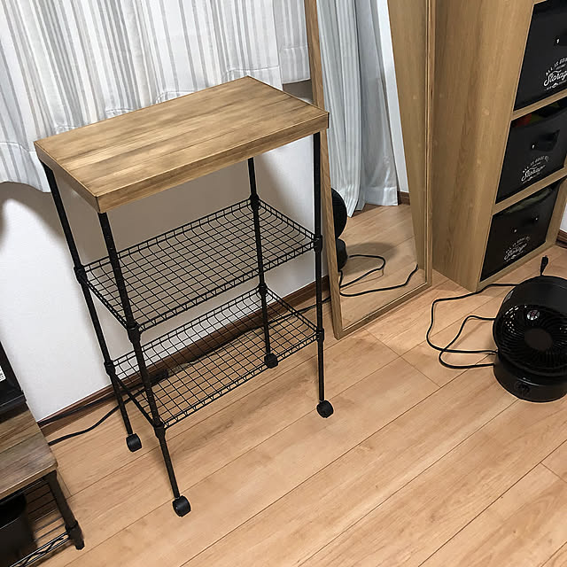 My Shelf,ワゴンDIY,ジョイントラック ダイソー,賃貸,収納,DIY omoの部屋