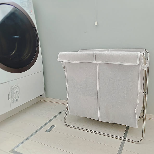 Bathroom,ランドリーバスケット,ランドリールーム,買ってよかったもの,白の間 cloversの部屋