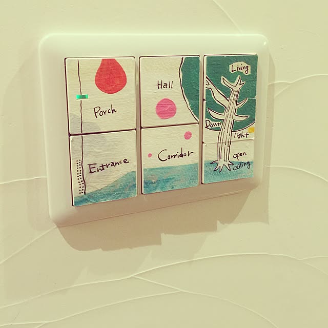 On Walls,手描きイラスト,スイッチ リメイク,スイッチ,DIY,ハンドメイド himayuna_kの部屋