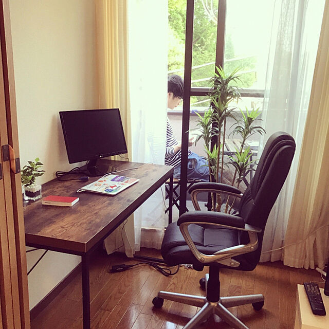 My Desk,デスク,作業机,ニトリ,IKEA,カフェ風 Kouの部屋