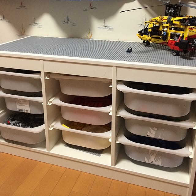 My Shelf,レゴ収納,IKEA,収納,白,こども部屋のコーナー Akiの部屋