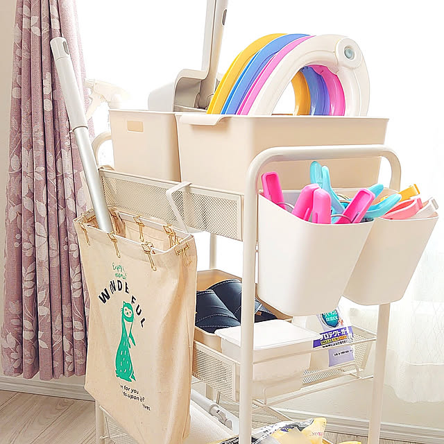IKEA,IKEA 雑貨,salut!,雑貨,100円インテリア,100均,セリア,ベランダ,洗濯物干しスペース,シンデレラフィット,洗濯バサミの収納,Bedroom niko2mikaの部屋
