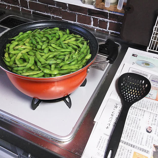 Kitchen,男前もナチュラルも好き,100均大好き,黒茶緑好き,後でゆっくりお邪魔しまーす♡,いつもありがとうね～感謝(*>∀<*)ﾉ,ニトリのお玉 satoponの部屋