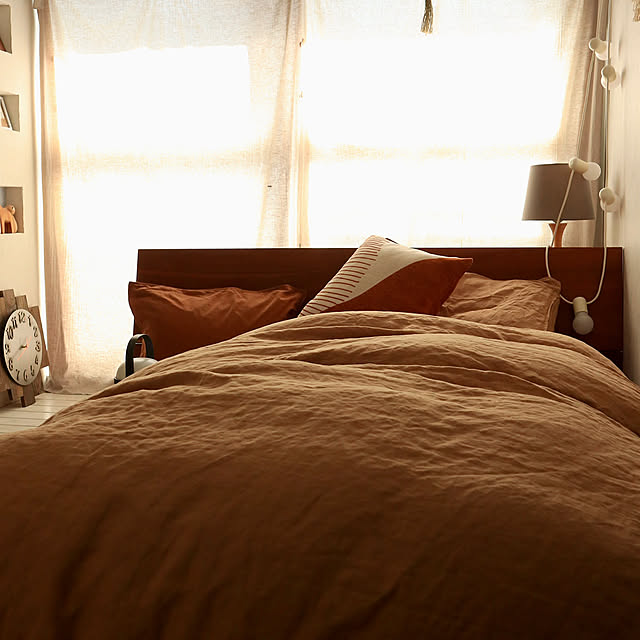 Bedroom,H&M HOME,アクタス,IKEA,和室を洋室に,寝室インテリア,寝室,クッション,クッションカバー,布団カバー,ふかふかで気持ちいい,マンション暮らし Hisayoの部屋