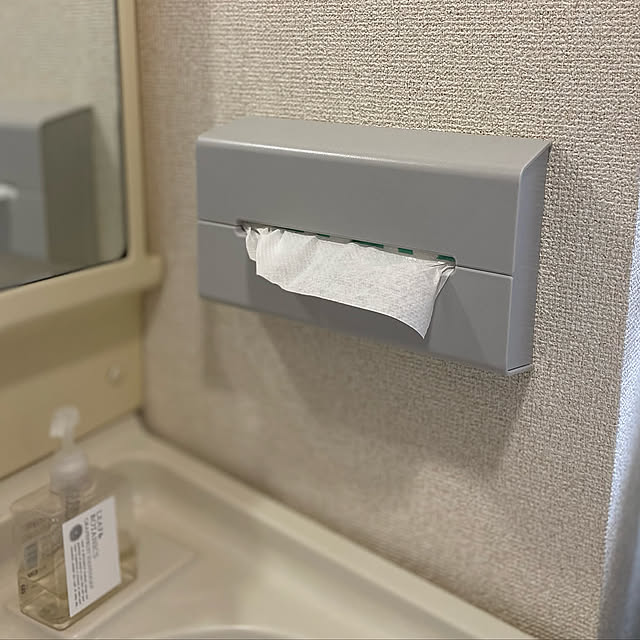 ハンドソープ,LEAF&BOTANICS,leaf&botanics,リーフアンドボタニクス,ideaco,ペーパータオルホルダー,ペーパータオル,ゆるゆると暮らす,暮らし,賃貸,大人女子部屋,一人暮らし,ひとり暮らし,Bathroom,買ってよかった,壁掛けティッシュカバー,ティッシュカバー,ティッシュケース coroの部屋