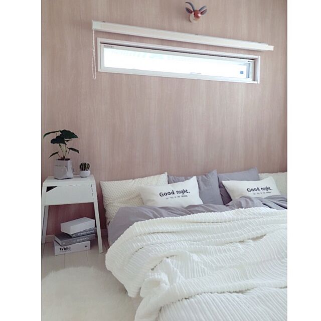 Bedroom,アニマルトロフィー,北欧,寝室,IKEA uchikoの部屋
