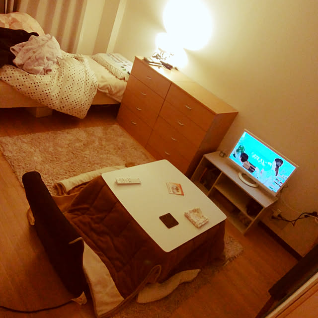 Overview,テレビ,一人暮らし,1K,こたつ meguの部屋