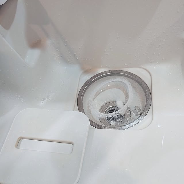 Kitchen,キッチンリセット,水切りネットホルダー,排水口,排水口ごみ受け撤去 i.must.anの部屋