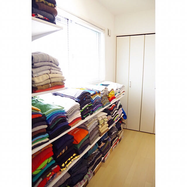 ブラインド,洋服収納,壁面収納,IKEA,ALGOT,建売住宅,My Shelf,Tシャツ,タチカワブラインド,クローゼット,見せる収納 meeの部屋