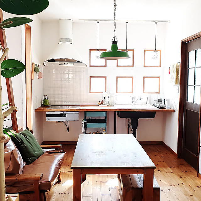 Kitchen,お気に入り,キッチンリセット完了,キッチンリセット,家事,RC千葉支部,片付け,イベント参加中,家事を楽しむ,暮らしを楽しむ,台所,ヴィンテージ風,70年代風照明 yuki.rimonodropの部屋