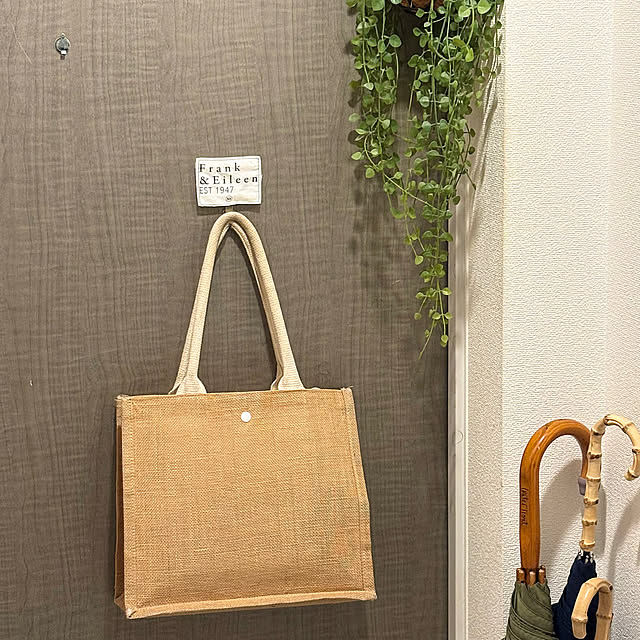 Entrance,壁面収納,フェイクグリーン,無印良品,カフェ風 KNの部屋