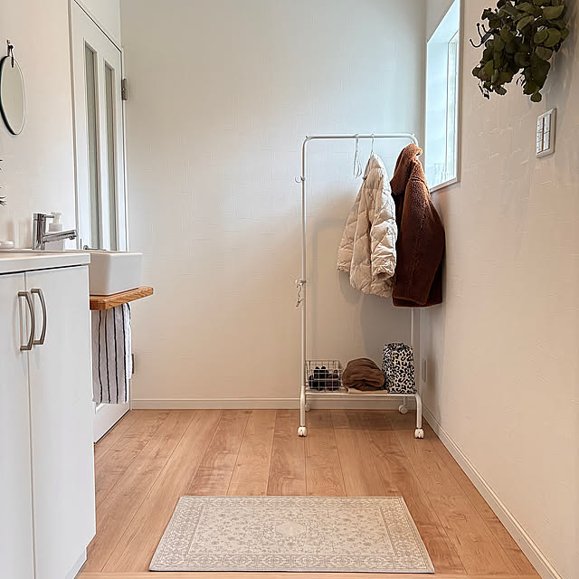 Entrance,帰宅動線,すっきり暮らす,暮らしを整える,ナチュラルインテリア,山善ハンガーラック,ハンガーラック,玄関収納,玄関インテリア,玄関 yu-rinの部屋