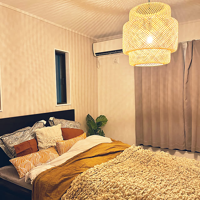 boho styleに憧れる,BOHO,雑貨,カフェ風,salut!,カフェ風インテリア,IKEAのフェイクグリーン,シンプルインテリア,IKEA,Bedroom Shioriの部屋