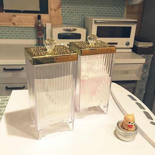 Kitchen,○○の代用品,代用品,ウォーターサーバーの上,3COINS,薬ケース,コットンケース,10000人の暮らし pinkishbluesky479の部屋