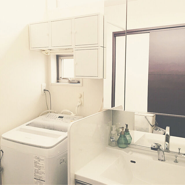 Bathroom,スチールキャビネット,IKEA,イケア,洗面所収納,洗面所 hahahafufuの部屋
